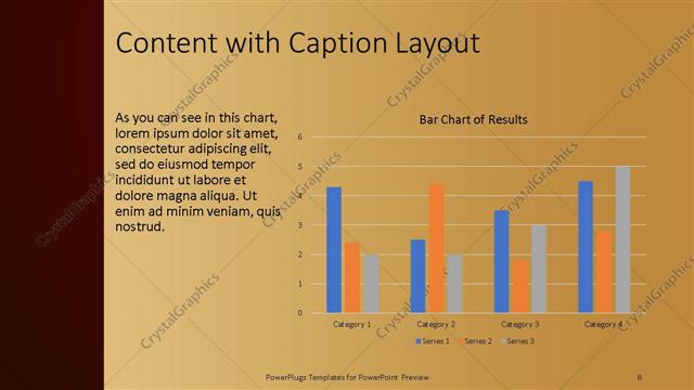 Content with Caption presentation slide layout