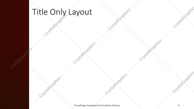 Title Only presentation slide layout