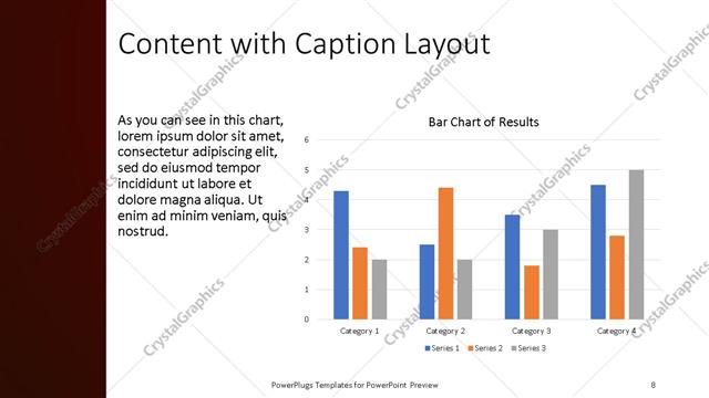 Content with Caption presentation slide layout