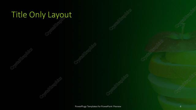 Title Only presentation slide layout