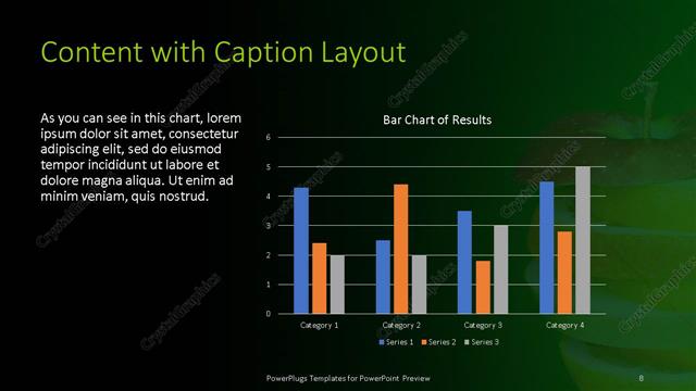 Content with Caption presentation slide layout