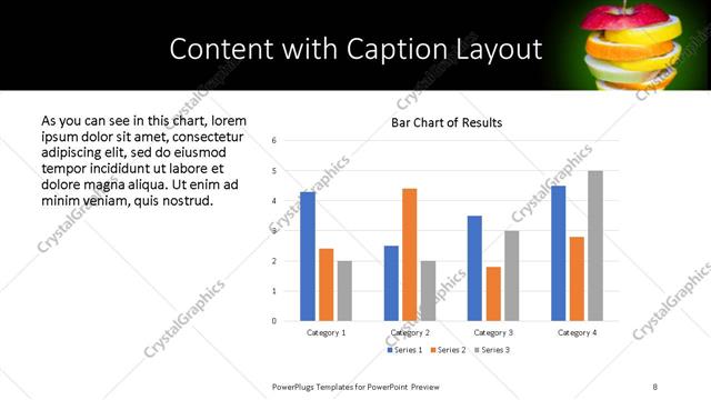 Content with Caption presentation slide layout