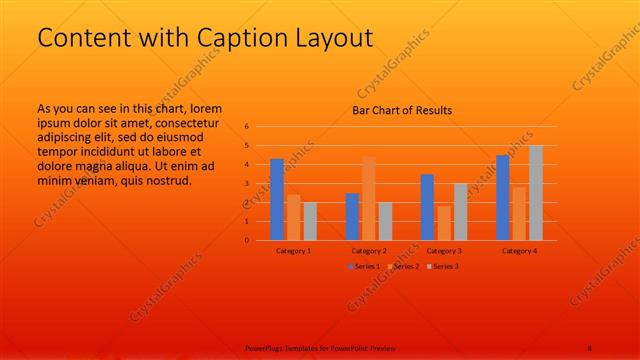 Content with Caption presentation slide layout