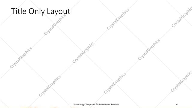 Title Only presentation slide layout