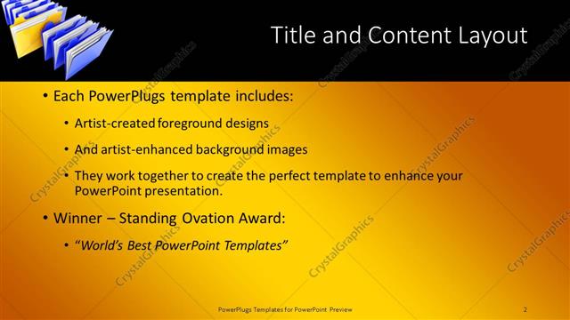 Title and Content presentation slide layout