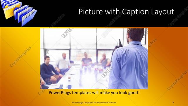 Picture with Caption presentation slide layout