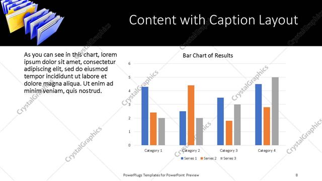 Content with Caption presentation slide layout