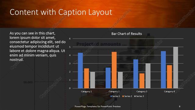 Content with Caption presentation slide layout