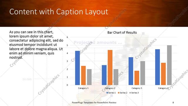Content with Caption presentation slide layout