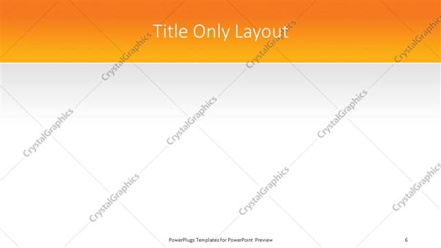 Title Only presentation slide layout