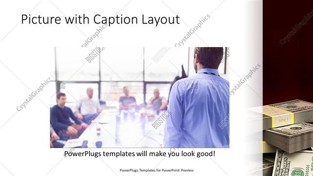 Picture with Caption presentation slide layout