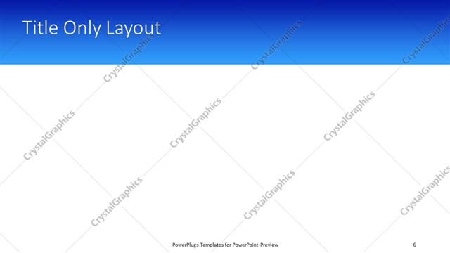 Title Only presentation slide layout