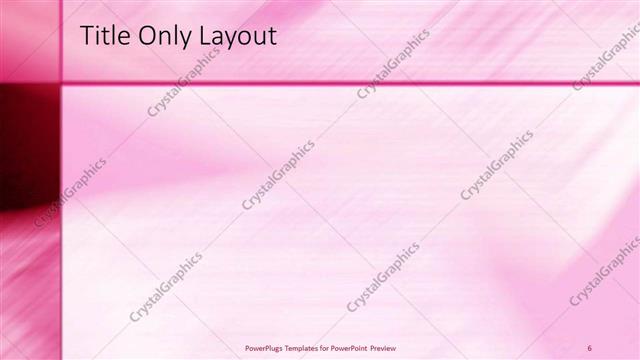 Title Only presentation slide layout