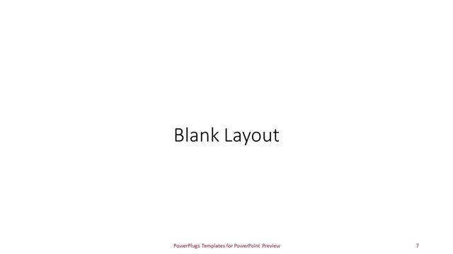 Blank presentation slide layout