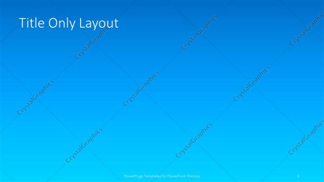 Title Only presentation slide layout