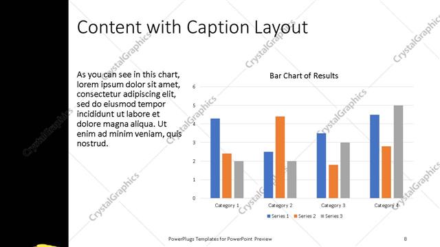 Content with Caption presentation slide layout