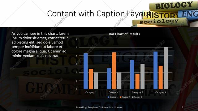 Content with Caption presentation slide layout
