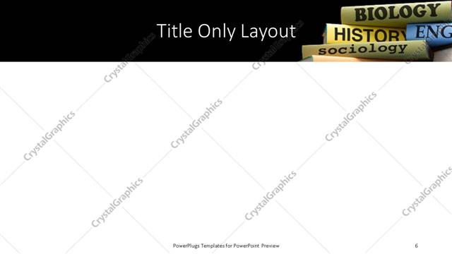 Title Only presentation slide layout