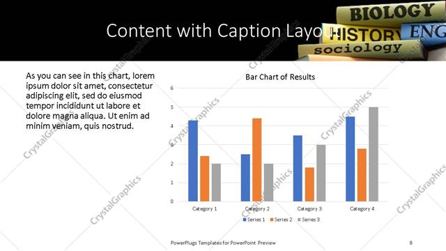 Content with Caption presentation slide layout