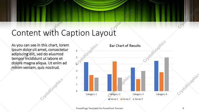 Content with Caption presentation slide layout
