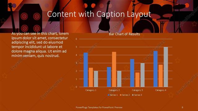 Content with Caption presentation slide layout