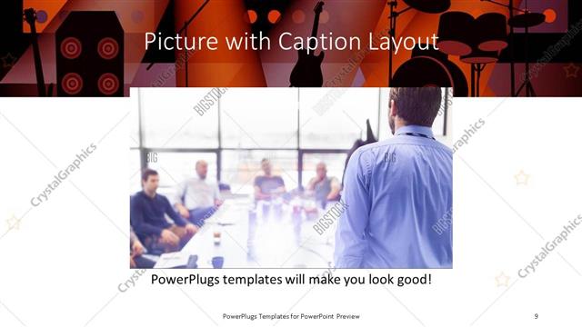 Picture with Caption presentation slide layout