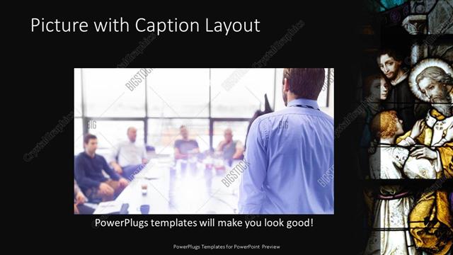 Picture with Caption presentation slide layout