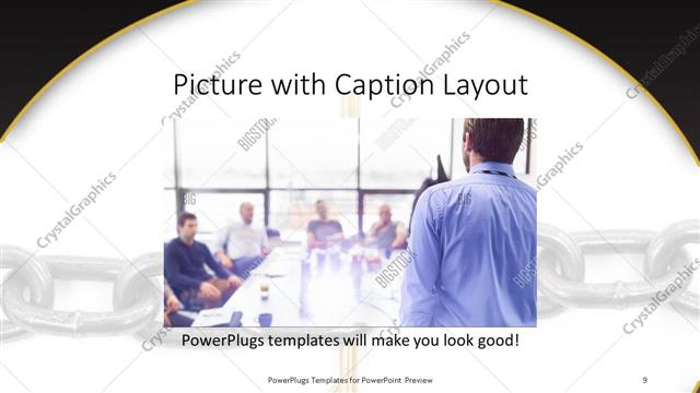Picture with Caption presentation slide layout