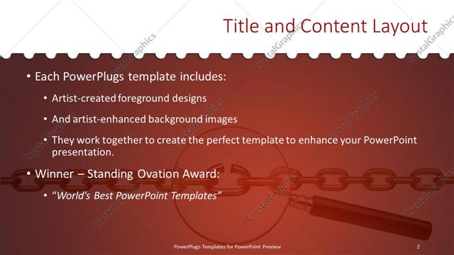Title and Content presentation slide layout