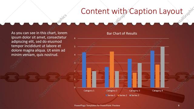 Content with Caption presentation slide layout