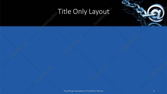 Title Only presentation slide layout