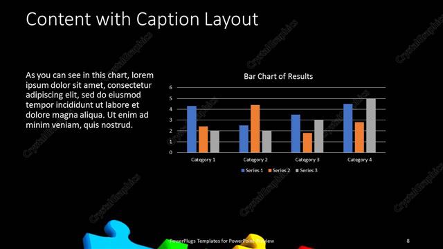 Content with Caption presentation slide layout