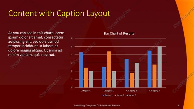 Content with Caption presentation slide layout