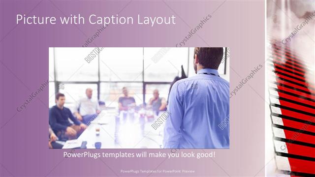 Picture with Caption presentation slide layout