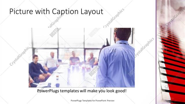 Picture with Caption presentation slide layout