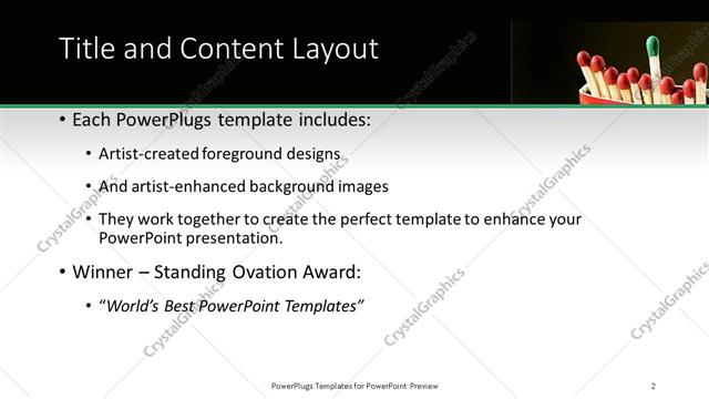 Title and Content presentation slide layout
