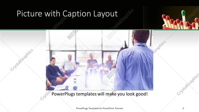 Picture with Caption presentation slide layout