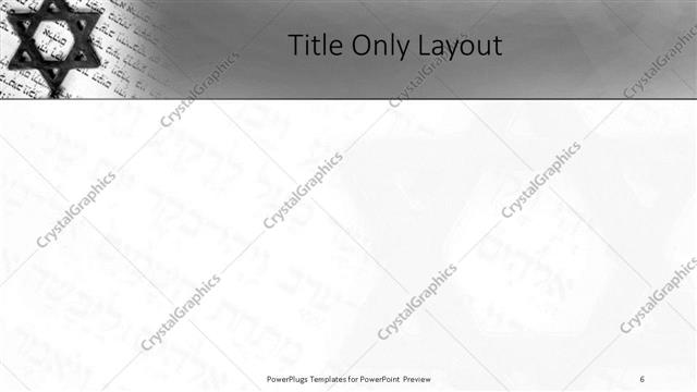 Title Only presentation slide layout