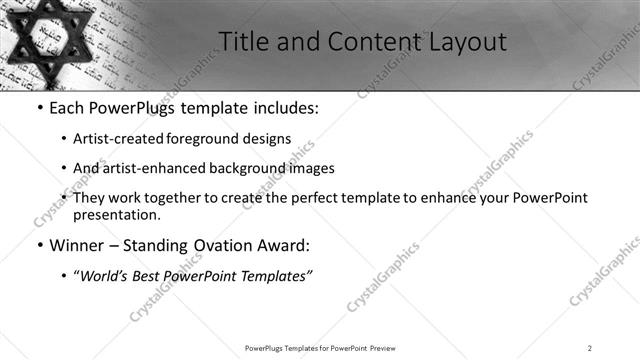 Title and Content presentation slide layout