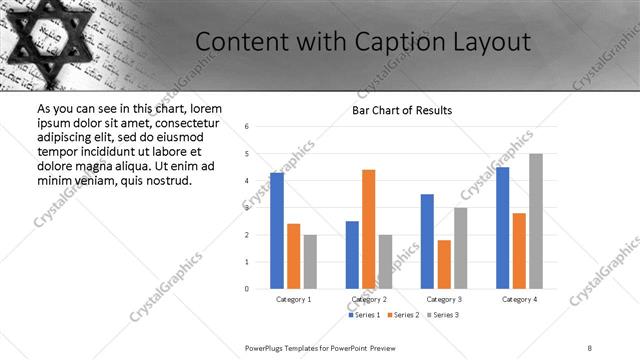 Content with Caption presentation slide layout