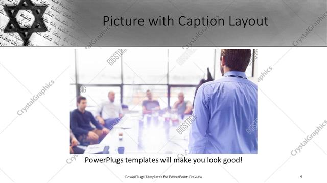 Picture with Caption presentation slide layout