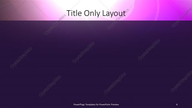 Title Only presentation slide layout