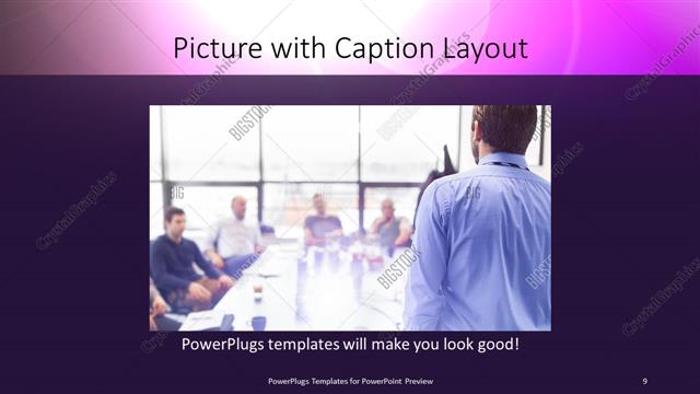Picture with Caption presentation slide layout