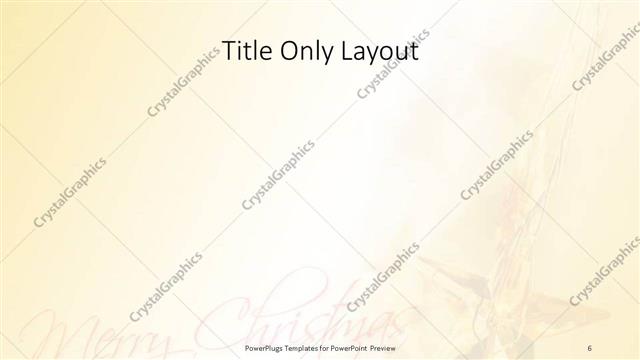 Title Only presentation slide layout