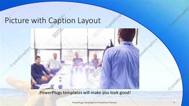 Picture with Caption presentation slide layout