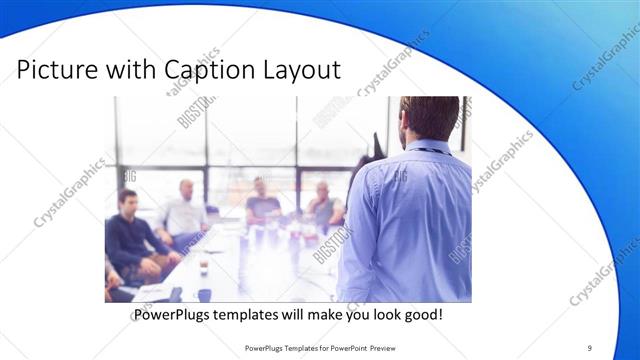 Picture with Caption presentation slide layout