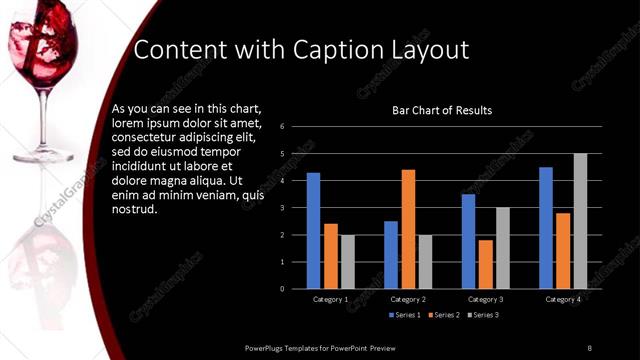 Content with Caption presentation slide layout