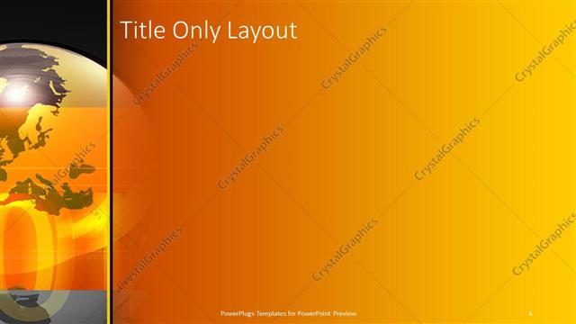 Title Only presentation slide layout