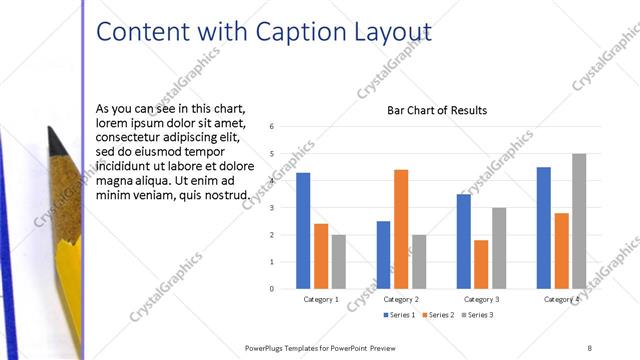 Content with Caption presentation slide layout