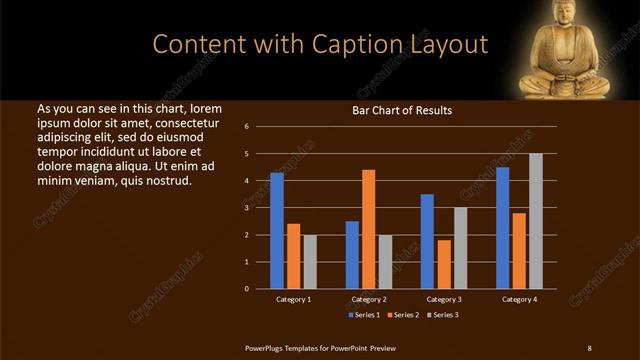 Content with Caption presentation slide layout
